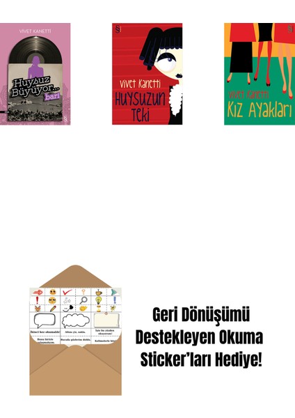 Huysuz Büyüyor... + Huysuzun Teki + Kız Ayakları + Okuma Sticker'ları