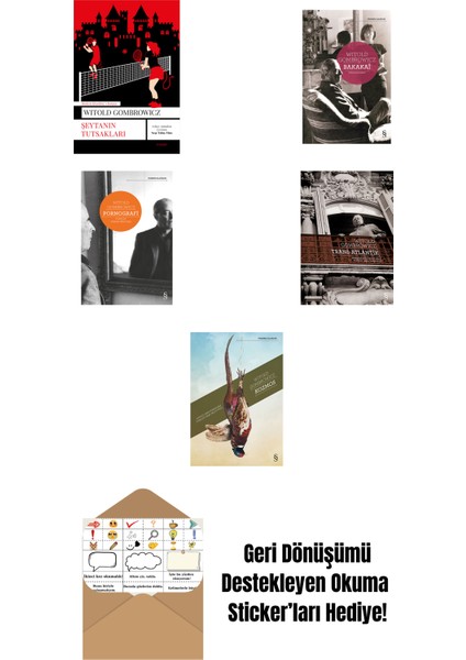 Witold Gombrowicz 5 Kitap Set + Okuma Sticker'ları
