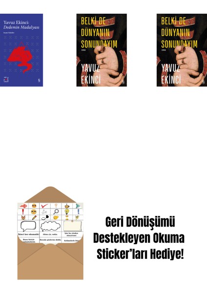 Everest Açıkhava 39 - Dedemin Madalyası + Belki De Dünyanın Sonundayım (Ciltli) + Belki De Dünyanın Sonundayım + Okuma Sticker'ları