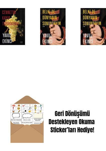 Cennetin Kayıp Toprakları + Belki De Dünyanın Sonundayım (Ciltli) + Belki De Dünyanın Sonundayım + Okuma Sticker'ları