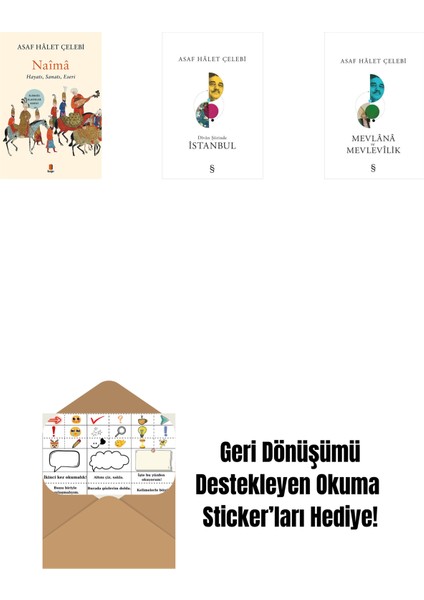 Naîmâ + Divan Şiirinde Istanbul + Mevlana ve Mevlevilik + Okuma Sticker'ları