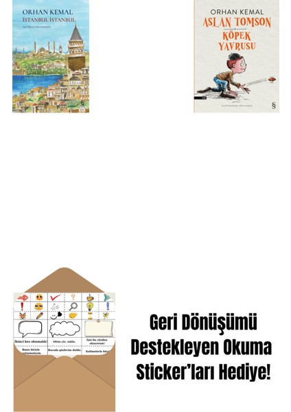 Istanbul Istanbul (Ciltli) + Aslan Tomson - Köpek Yavrusu + Okuma Sticker'ları