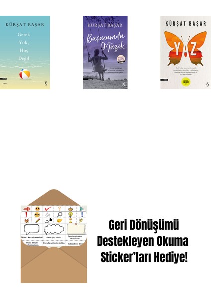 Gerek Yok, Hoş Değil + Başucumda Müzik (Midi Boy) + Yaz + Okuma Sticker'ları