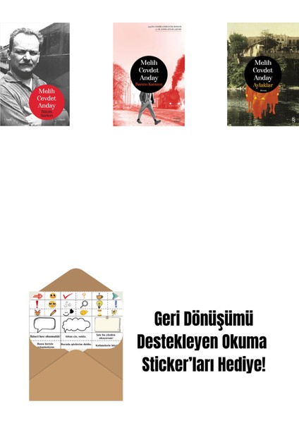 Melih Cevdet Anday - Bütün Şiirleri + Barem Kanunu + Aylaklar (Ciltli) + Okuma Sticker'ları