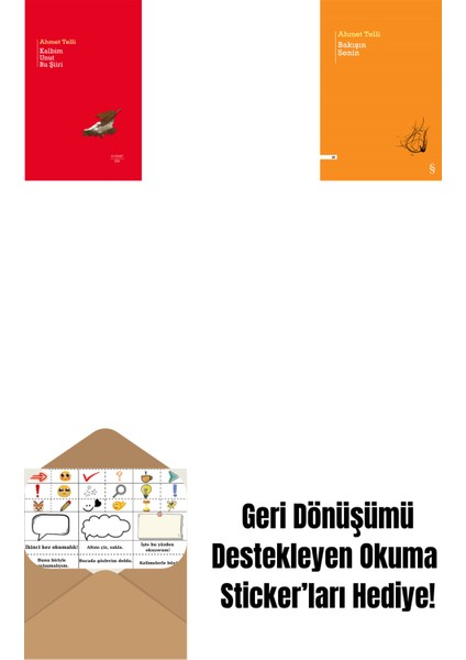 Kalbim Unut Bu Şiiri (Ciltli) + Bakışın Senin + Okuma Sticker'ları