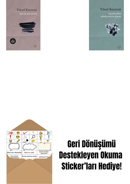 Beni Hiç Göremezsin + Hayaline Firar Edemeyenlerin Afsunu + Okuma Sticker'ları