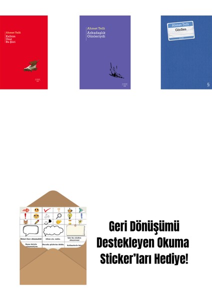 Kalbim Unut Bu Şiiri (Ciltli) + Arkadaşlık Günleriydi + Görsen + Okuma Sticker'ları
