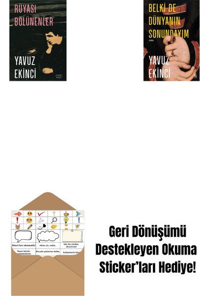 Rüyası Bölünenler + Belki De Dünyanın Sonundayım + Okuma Sticker'ları