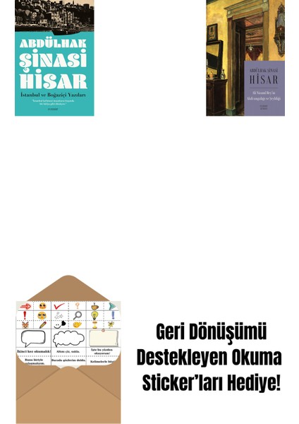 Istanbul ve Boğaziçi Yazıları + Ali Nizami Bey’in Alafrangalığı ve Şeyhliği (Kitap Boy) + Okuma Sticker'ları