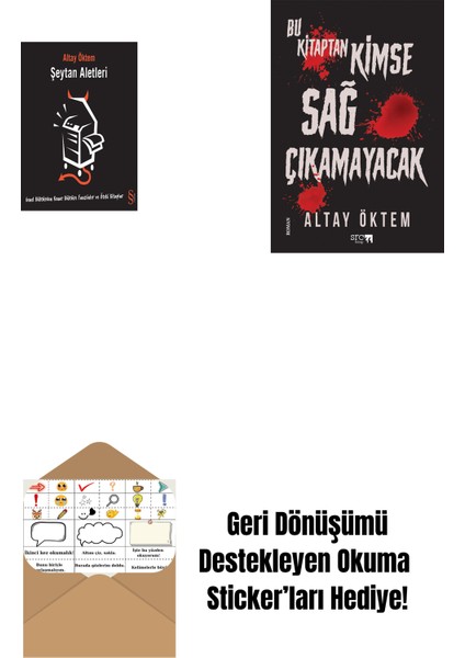 Şeytan Aletleri + Bu Kitaptan Kimse Sağ Çıkamayacak + Okuma Sticker'ları