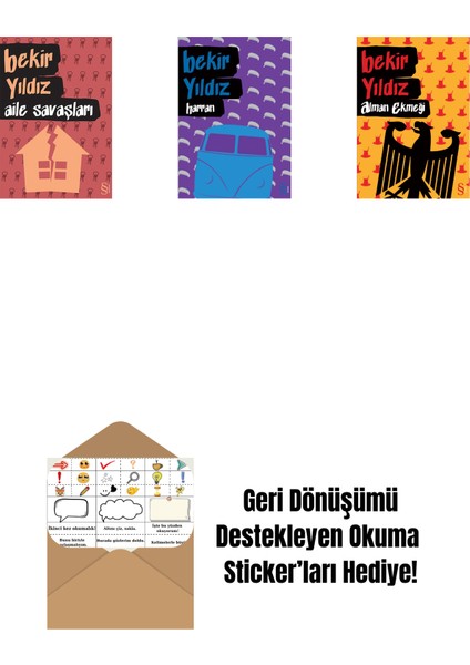 Aile Savaşları + Harran + Alman Ekmeği + Okuma Sticker'ları