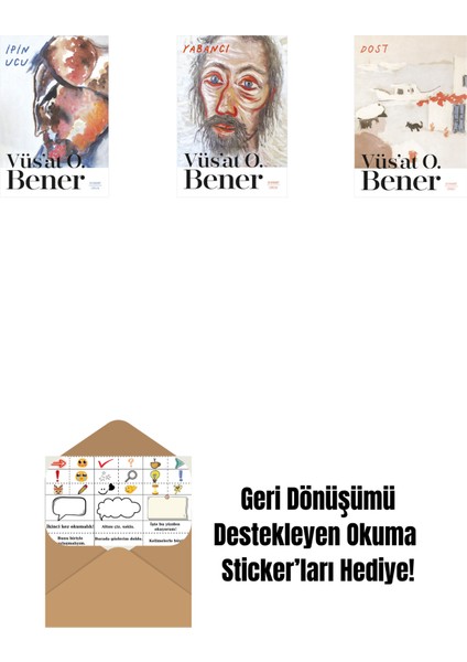 Ipin Ucu + Yabancı + Dost + Okuma Sticker'ları