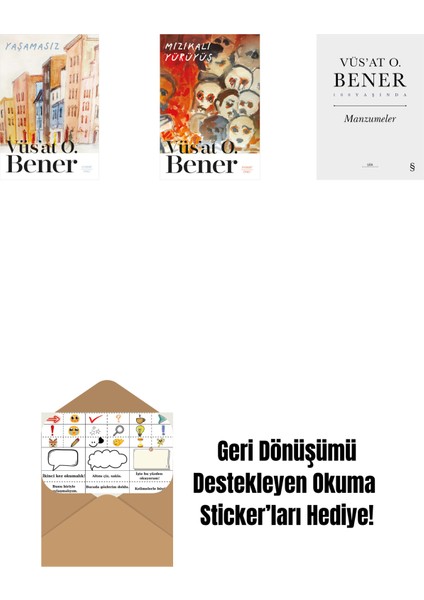 Yaşamasız + Mızıkalı Yürüyüş + Manzumeler (Ciltli) + Okuma Sticker'ları