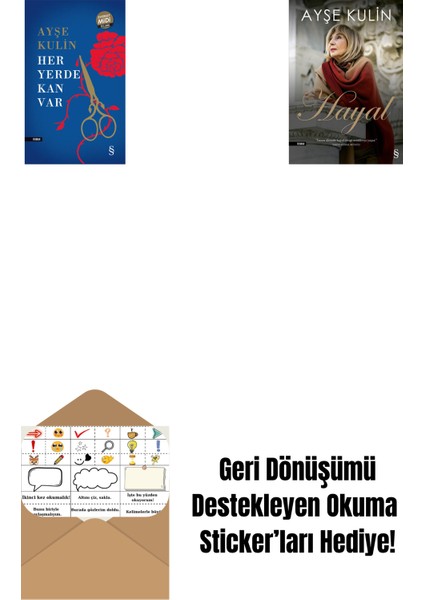 Her Yerde Kan Var (Midi Boy) + Hayal + Okuma Sticker'ları