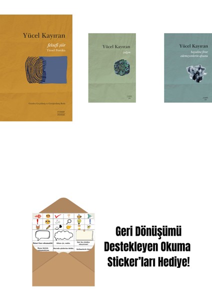 Felsefi Şiir - Tinsel Poetika + Çalgın + Hayaline Firar Edemeyenlerin Afsunu + Okuma Sticker'ları