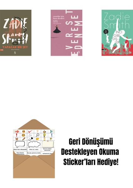 Yapacak Bir Şey + Yazarlar Için Dans Dersleri + Inci Gibi Dişler + Okuma Sticker'ları