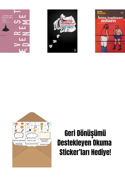 Yazarlar Için Dans Dersleri + Bugün Farklı Düşünüyorum + Imza Toplayan Adam + Okuma Sticker'ları