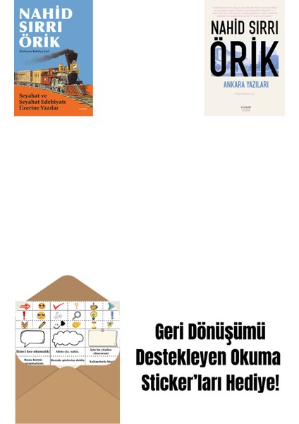 Seyahat ve Seyahat Edebiyatı Üzerine Yazılar + Ankara Yazıları + Okuma Sticker'ları