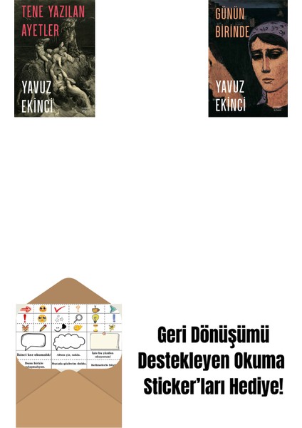 Tene Yazılan Ayetler + Günün Birinde + Okuma Sticker'ları
