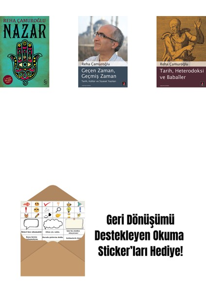 Nazar + Geçen Zaman, Geçmiş Zaman + Tarih, Heterodoksi ve Babailer + Okuma Sticker'ları