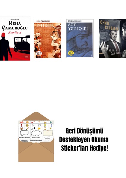 Reha Çamuroğlu 4 Kitap Set + Okuma Sticker'ları