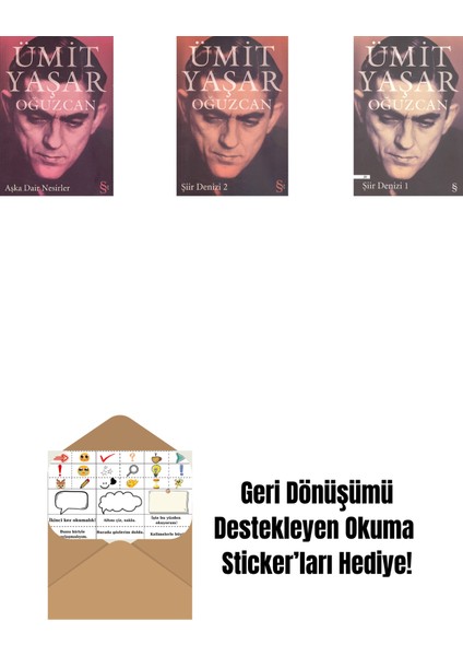 Aşka Dair Nesirler + Şiir Denizi 2 + Şiir Denizi 1 + Okuma Sticker'ları