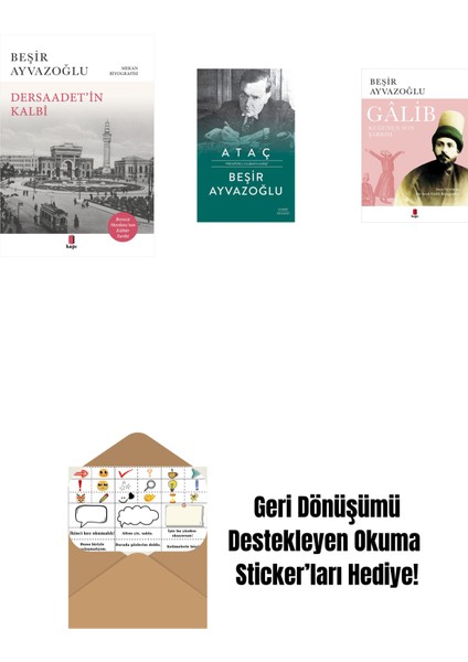 Dersaadet’i̇n Kalbi + Ataç (Ciltli) + Gâlib - Kuğunun Son Şarkısı + Okuma Sticker'ları
