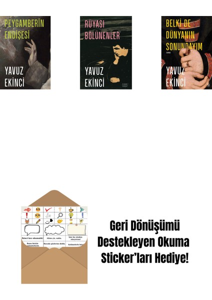Peygamberin Endişesi + Rüyası Bölünenler + Belki De Dünyanın Sonundayım + Okuma Sticker'ları