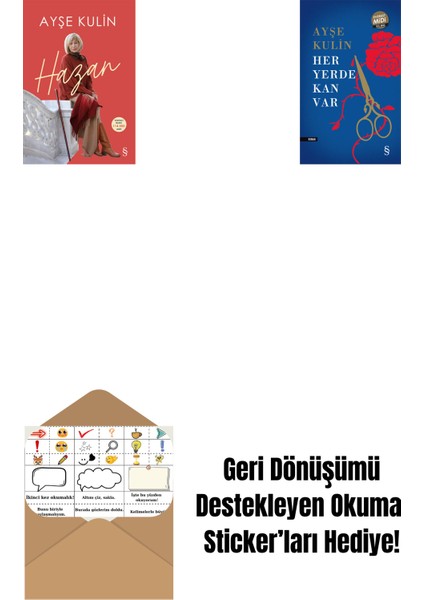 Hazan + Her Yerde Kan Var (Midi Boy) + Okuma Sticker'ları