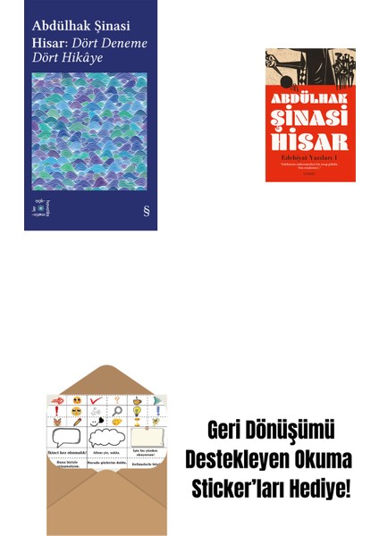 Everest Açıkhava 42 - Dört Deneme Dört Hikâye + Edebiyat Yazıları - 1 + Okuma Sticker'ları