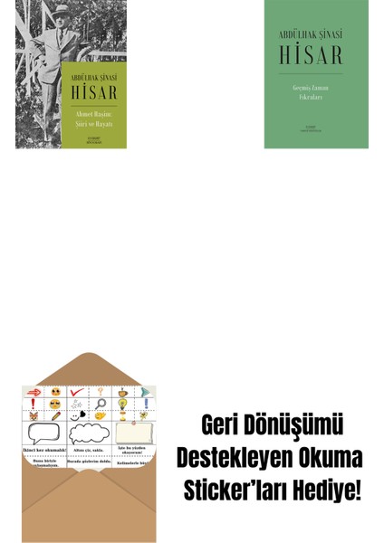 Ahmet Haşim: Şiiri ve Hayatı + Geçmiş Zaman Fıkraları (Ciltli) + Okuma Sticker'ları