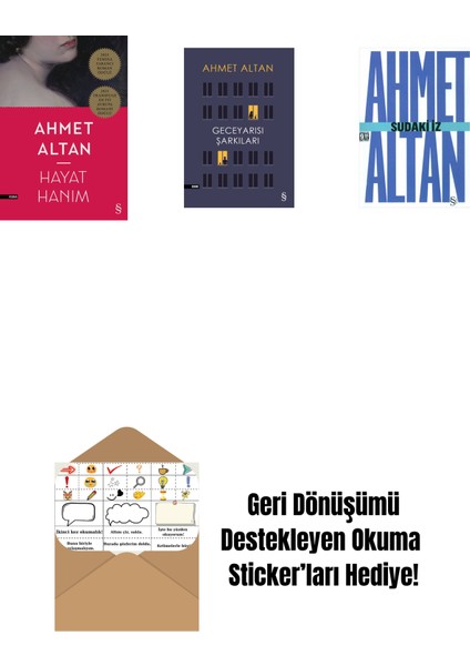 Hayat Hanım + Geceyarısı Şarkıları + Sudaki Iz (Cep Boy) + Okuma Sticker'ları