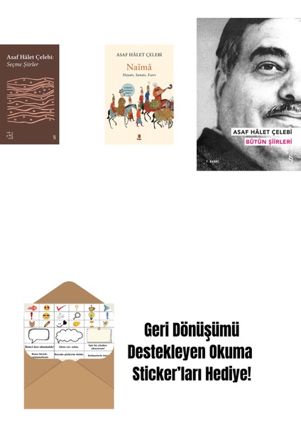Everest Açıkhava 35 - Seçme Şiirler + Naîmâ + Asaf Hâlet Çelebi - Bütün Şiirleri + Okuma Sticker'ları