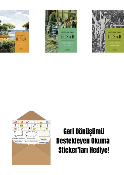 Geçmiş Zaman Köşkleri (Kitap Boy) + Geçmiş Zaman Fıkraları + Ahmet Haşim: Şiiri ve Hayatı + Okuma Sticker'ları