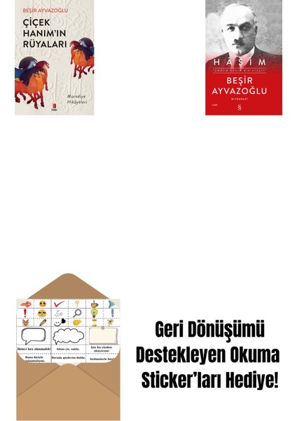 Çiçek Hanımın Rüyaları + Haşim (Ciltli) + Okuma Sticker'ları