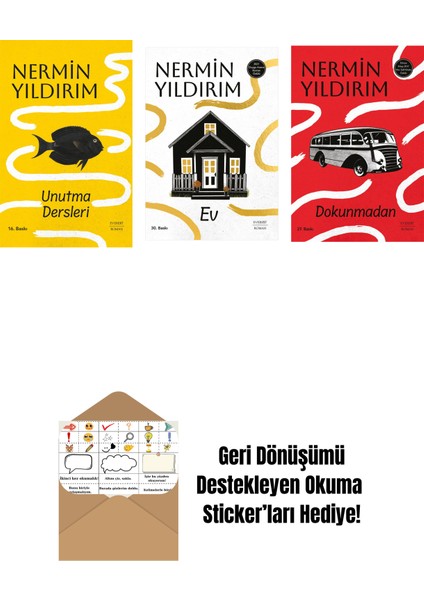 Unutma Dersleri (Ciltli) + Ev + Dokunmadan + Okuma Sticker'ları