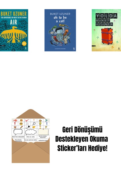Air - The Adventures Of Misfit Defne Kaman + Oh To Be A Cat! + Yolda + Okuma Sticker'ları