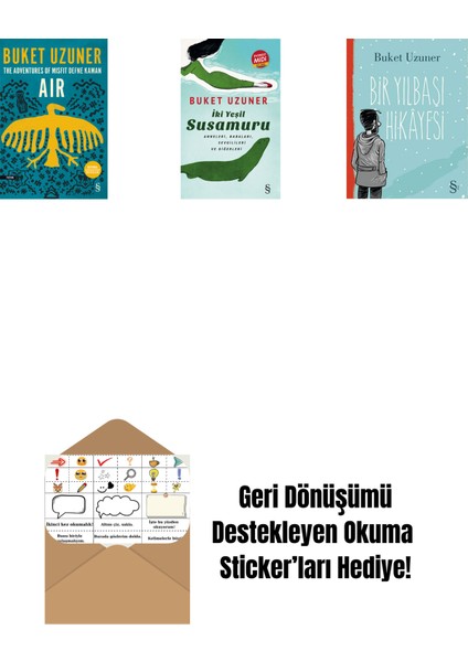 Air - The Adventures Of Misfit Defne Kaman + Iki Yeşil Su Susamuru (Midi Boy) + Bir Yılbaşı Hikâyesi + Okuma Sticker'ları