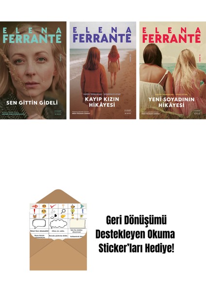 Sen Gittin Gideli + Kayıp Kızın Hikayesi + Yeni Soyadının Hikâyesi + Okuma Sticker'ları