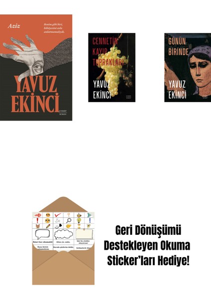Aziz + Cennetin Kayıp Toprakları + Günün Birinde + Okuma Sticker'ları