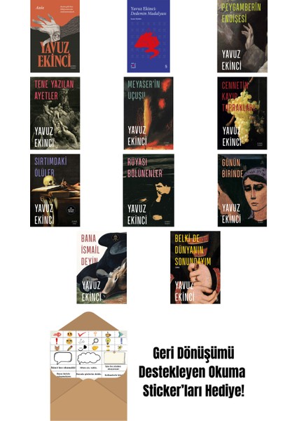 Yavuz Ekinci 11 Kitap Set + Okuma Sticker'ları