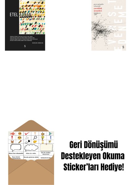 Etel Adnan (Ciltli) + Geçen Yüzyılın Ortasında Çocukluk Nesneleri + Okuma Sticker'ları