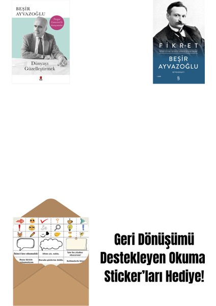 Dünyayı Güzelleştirmek + Fikret (Ciltli) + Okuma Sticker'ları