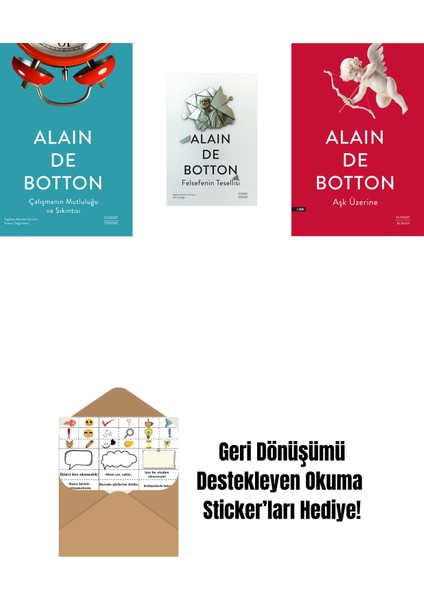 Çalışmanın Mutluluğu ve Sıkıntısı + Felsefenin Tesellisi + Aşk Üzerine + Okuma Sticker'ları