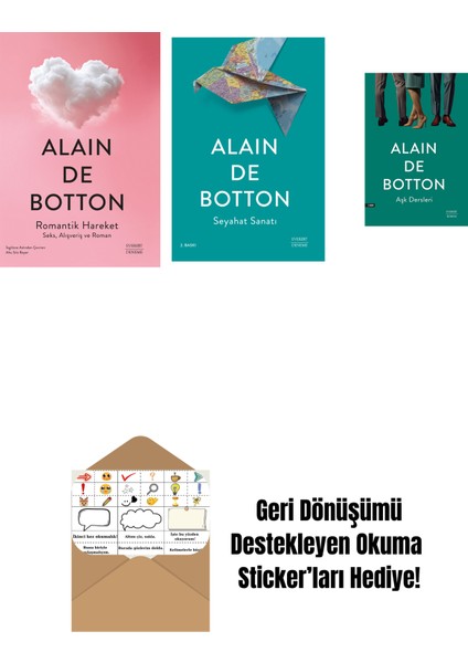 Romantik Hareket + Seyahat Sanatı + Aşk Dersleri + Okuma Sticker'ları