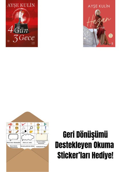 4 Gün 3 Gece + Hazan + Okuma Sticker'ları