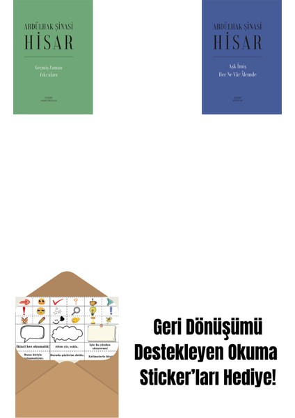 Geçmiş Zaman Fıkraları (Ciltli) + Aşk Imiş Her Ne Vâr Âlemde (Ciltli) + Okuma Sticker'ları