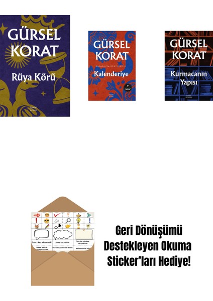 Rüya Körü + Kalenderiye + Kurmacanın Yapısı + Okuma Sticker'ları