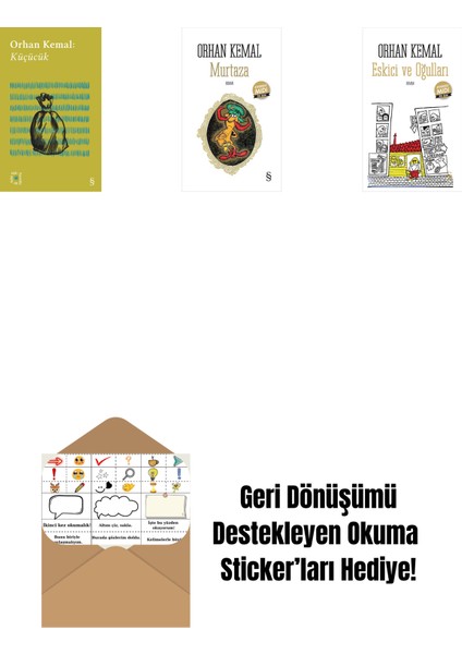Everest Açıkhava 13 - Küçücük + Murtaza (Midi Boy) + Eskici ve Oğulları (Midi Boy) + Okuma Sticker'ları