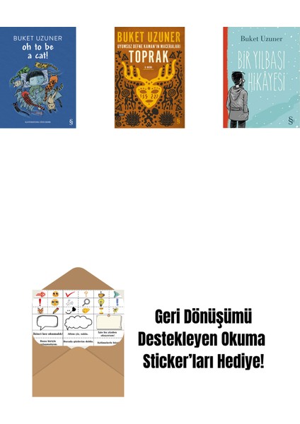 Oh To Be A Cat! + Uyumsuz Defne Kaman'ın Maceraları - Toprak + Bir Yılbaşı Hikâyesi + Okuma Sticker'ları